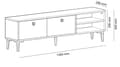 Miniatyrbilde 5 av 5: TV-stativ Clara - Sapphire Oak