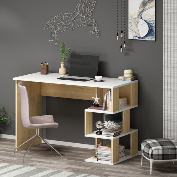 Arbetsbord Dardanos - Vit, Safir Ek