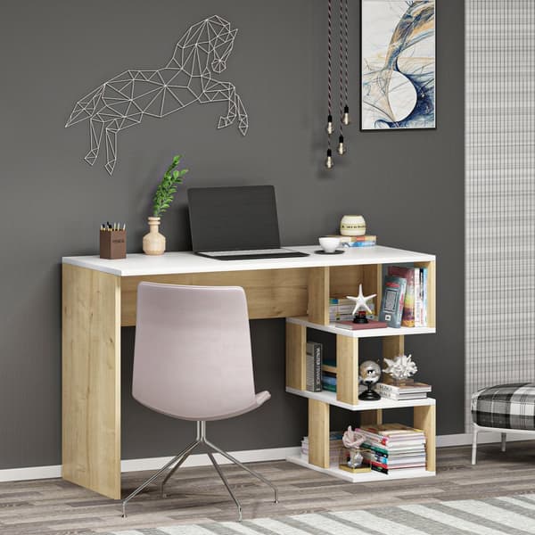 Arbetsbord Dardanos - Vit, Safir Ek