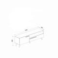 Miniatyrbilde 6 av 6: TV-stativ Zera - Hvit