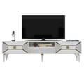 Miniatyrbilde 2 av 7: TV-stativ Yumedi - Hvit, Gull