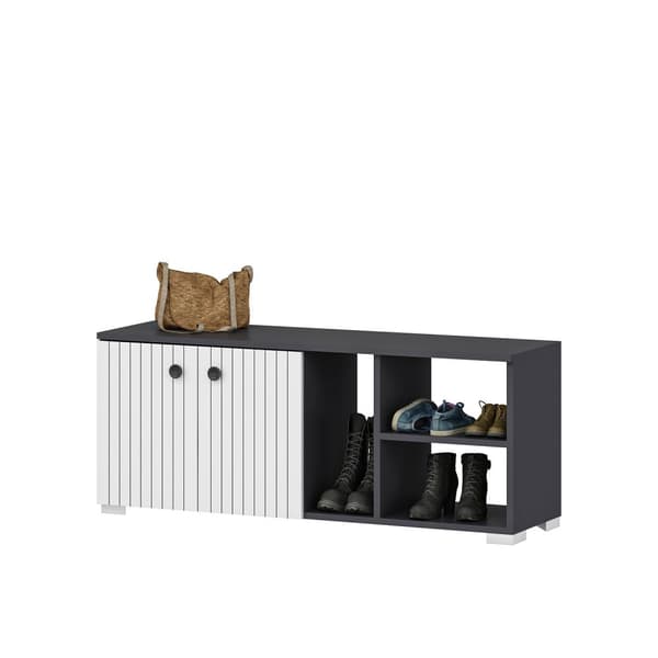 Skoskab Sarandon - Antracit, Hvid