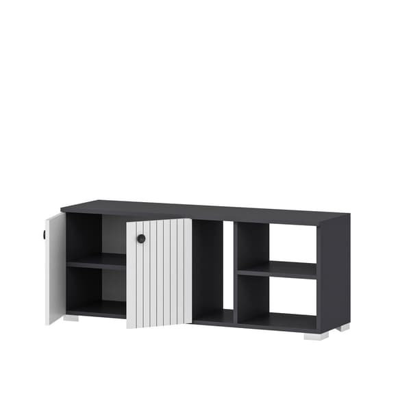 Skoskab Sarandon - Antracit, Hvid