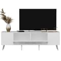 Miniatyrbilde 5 av 6: TV-stativ Detas - Hvit, Sølv