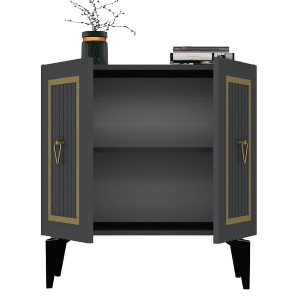 Console Capri - antracit, guld