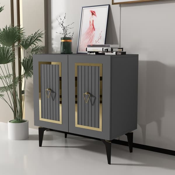 Console Capri - antracit, guld