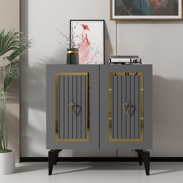 Console Capri - antracit, guld