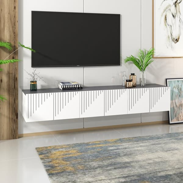 TV-stativ Artemis - Hvit, antrasitt