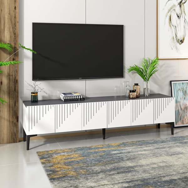 TV-stativ Artemis - Hvit, antrasitt