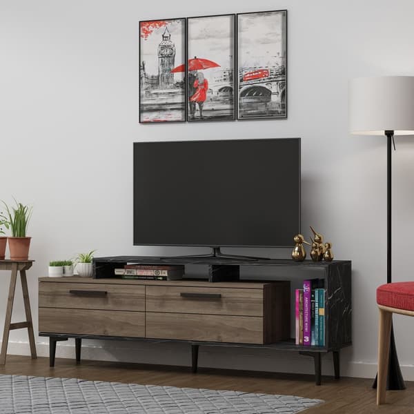 TV-stativ Niva - Valnøtt