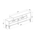 Miniatyrbilde 8 av 8: TV-stativ Niva - Valnøtt