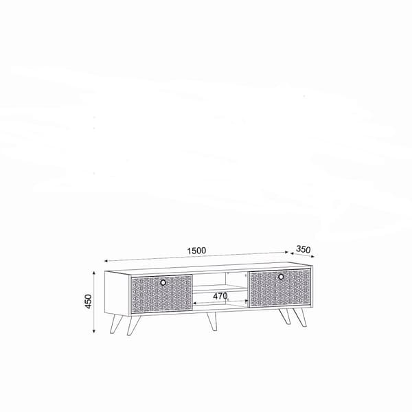 TV Stand Newyork - Sapphire Oak