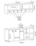 Miniatyrbilde 5 av 5: Hall Stand Sarandon - Hvit