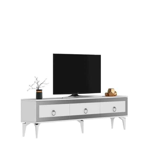 TV-stativ Ponny - Hvit, Sølv