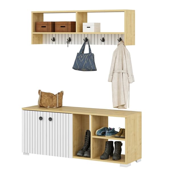 Hall Stand Sarandon - Sapphire, White