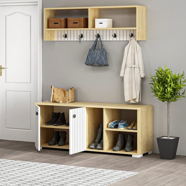 Hall Stand Sarandon - Sapphire, White