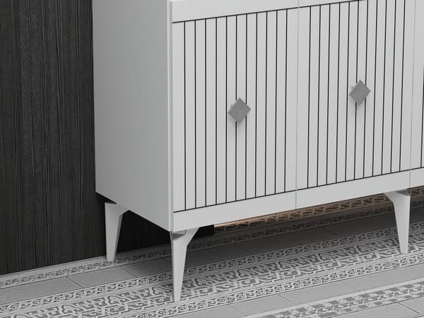 Console Midas - Hvit, Sølv