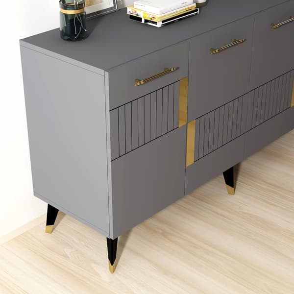 Console Moda - Antrasitt, Gull