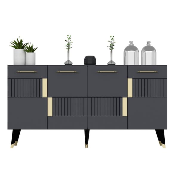 Console Moda - Antrasitt, Gull