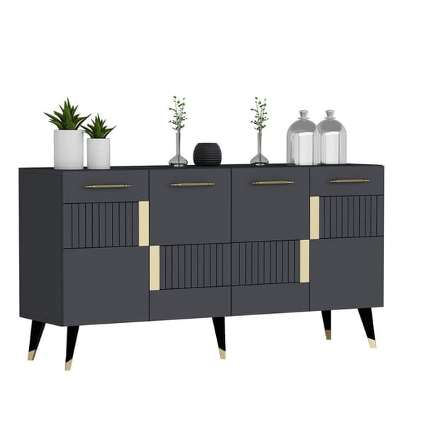 Console Moda - Antrasitt, Gull