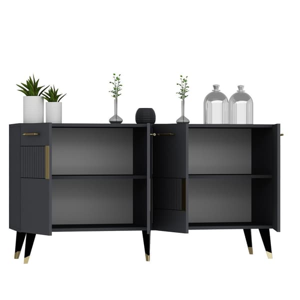 Console Moda - Antrasitt, Gull