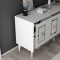 Miniatyrbilde 5 av 9: Konsoll Karya - Hvit, Sølv