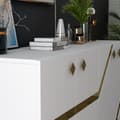 Miniatyrbilde 4 av 9: Konsoll Iris - Hvit, Gull