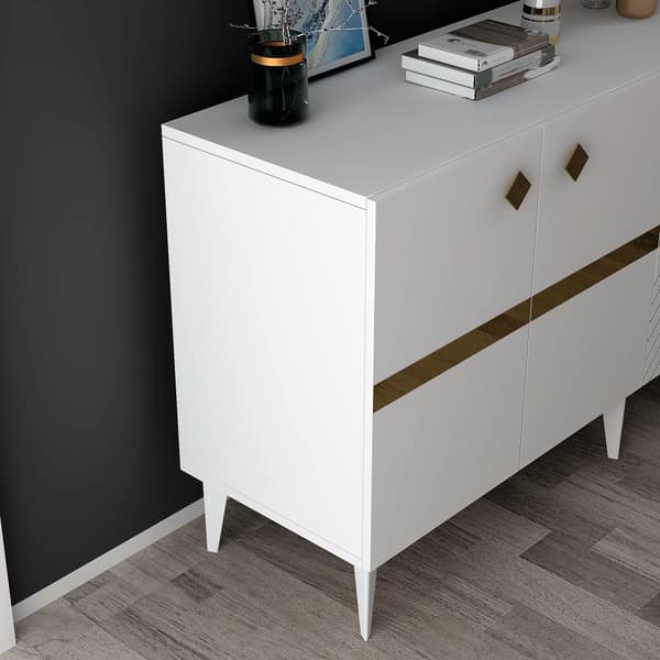 Konsoll Iris - Hvit, Gull