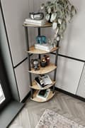 Miniatyrbilde 1 av 2: Bokhylle Bokhylle 5 Hjørne - Eik