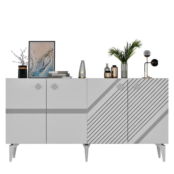 Konsoll Iris - Hvit, Sølv