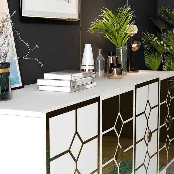 Konsol Irmak - Vit, Guld