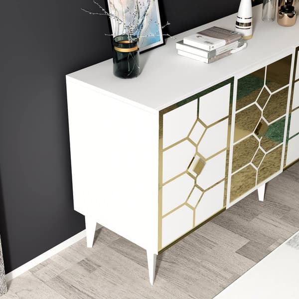 Konsol Irmak - Vit, Guld