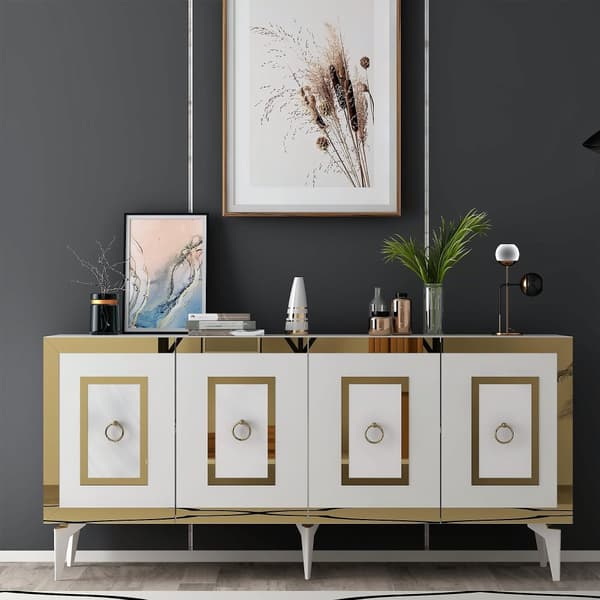 Konsol Karya - Vit, Guld