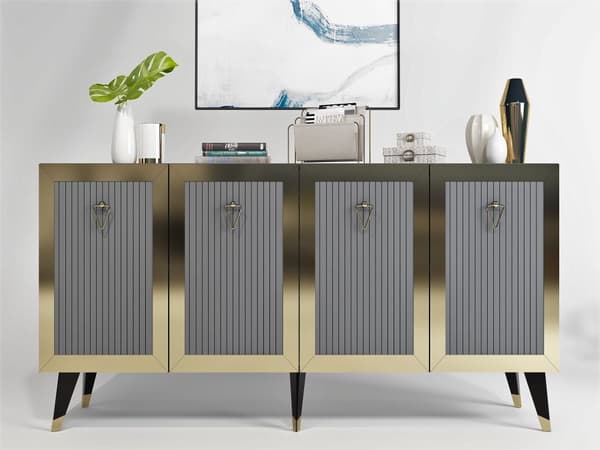 Console Bare - antracit, guld
