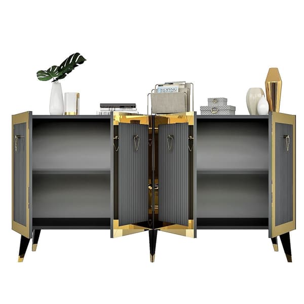 Console Bare - antracit, guld