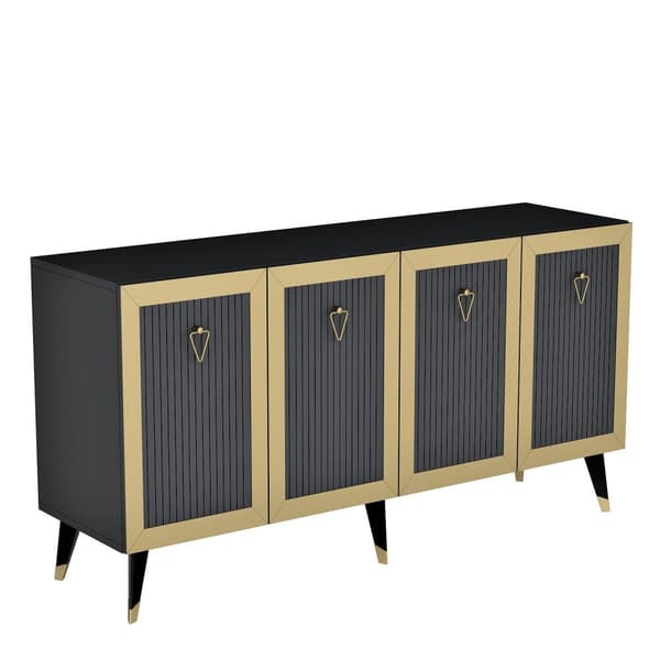 Console Bare - antracit, guld