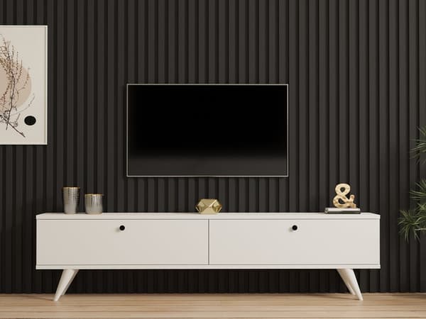 TV-stativ Paris - Hvit