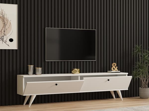 TV-stativ Paris - Hvit