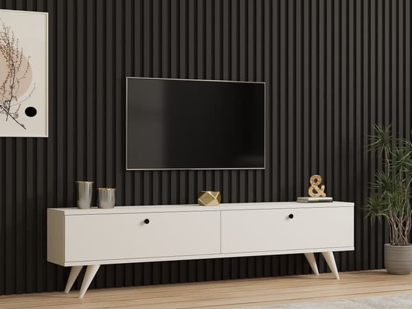 TV-stativ Paris - Hvit