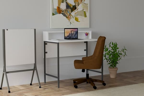 Arbetsbord Uso - Vit, Svart