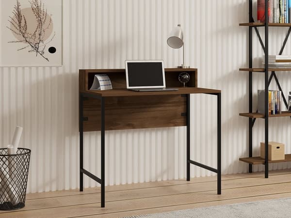 Study Desk Uso - Valnød, Sort