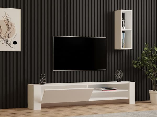 TV-enhet Naz - Hvit