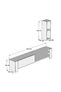 Miniatyrbilde 6 av 6: TV-enhet Naz - Hvit