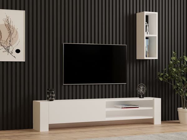 TV-enhet Naz - Hvit