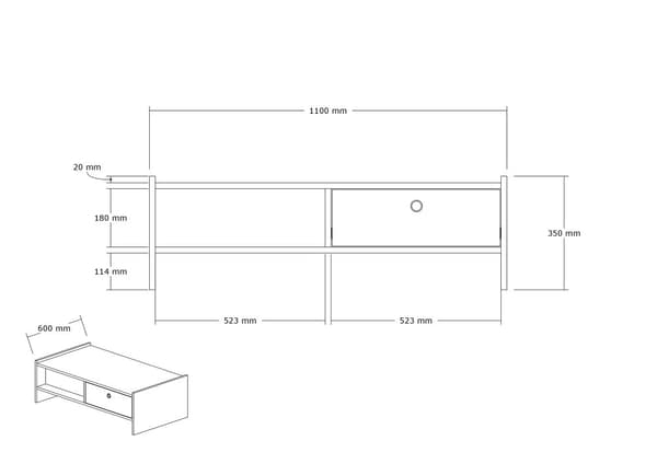 Coffee Table Boey - Valnøtt
