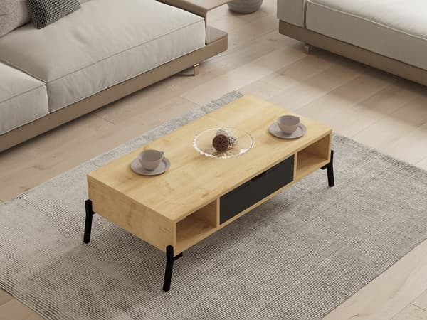 Sohvapöytä Faro - Sapphire Oak, Antracite