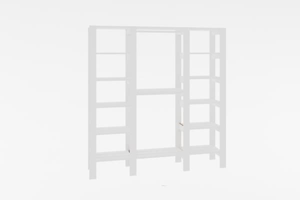 Garderobe City - Hvid