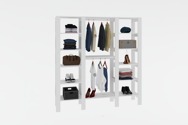 Garderobe City - Hvid