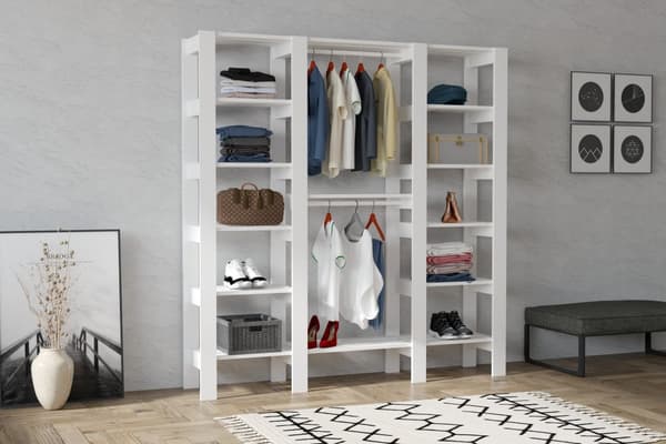 Garderobe City - Hvid