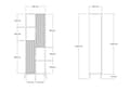Miniatyrbilde 6 av 6: Bokhylle Sorrento - Safir eik, antrasitt